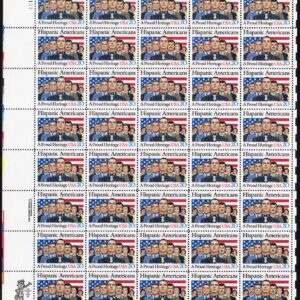 Scott #2103 Hispanic Americans Sheet of 40 Stamps - MNH P#111111 UL