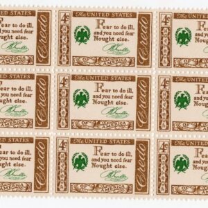 Scott #1140 Credo Benjamin Franklin Block of 9 Stamps - MNH