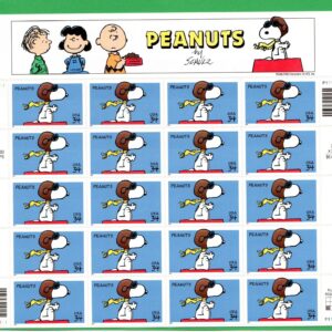Scott #3507 Peanuts (Snoopy) Sheet of Twenty Stamps - MNH P#P11111