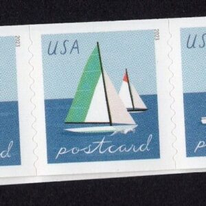 Scott #5750a Sailboats Postcard (48¢) Coil of 10 Stamps - MNH