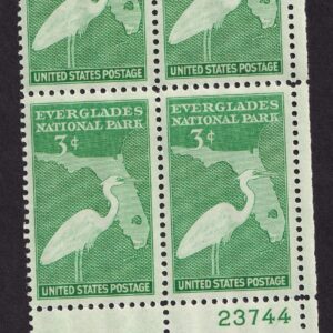 Scott #952 Everglades Florida Plate Block of 4 Stamps - MNH P#23744 LR