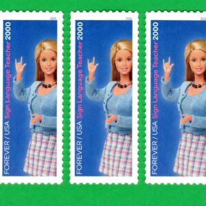Scott #6115f Barbie You Can Be Anything Sign Language Teacher (5) Forever Stamps