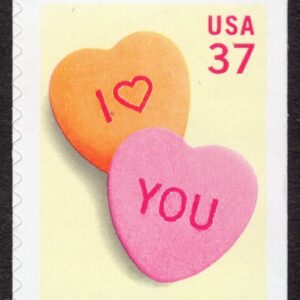 Scott #3833 Candy Hearts Single 37¢ Stamp - MNH