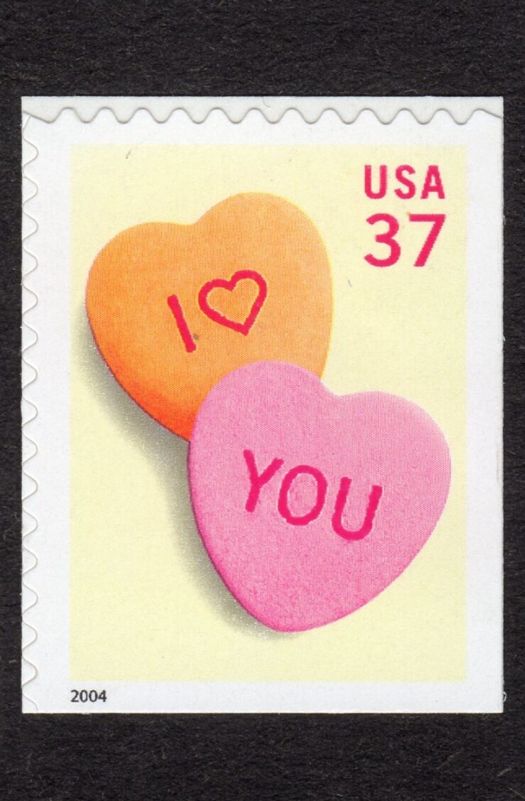 Scott #3833 Candy Hearts Single 37¢ Stamp - MNH