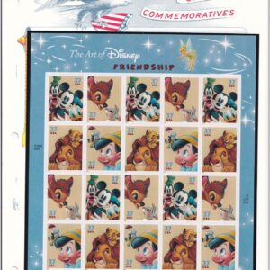 Scott #3868a (3865) Disney Friendship Sheet of 20 Stamps - MNH White Ace Page