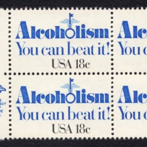 Scott #1927 Alcoholism Zip Block of 4 Stamps - MNH