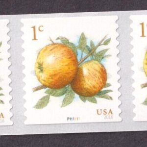Scott #5037 Apples Plate # Coil (PNC5) of 5 Stamps - MNH