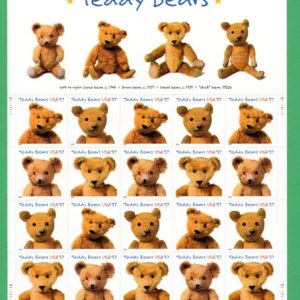 Scott #3656a (3653-3656) Teddy Bears Sheet of 20 Stamps - MNH