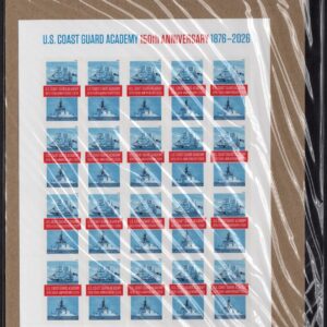 Scott #6117 Coast Guard Academy Anniversary Sheet of 20 Stamps - Sealed (NIP)