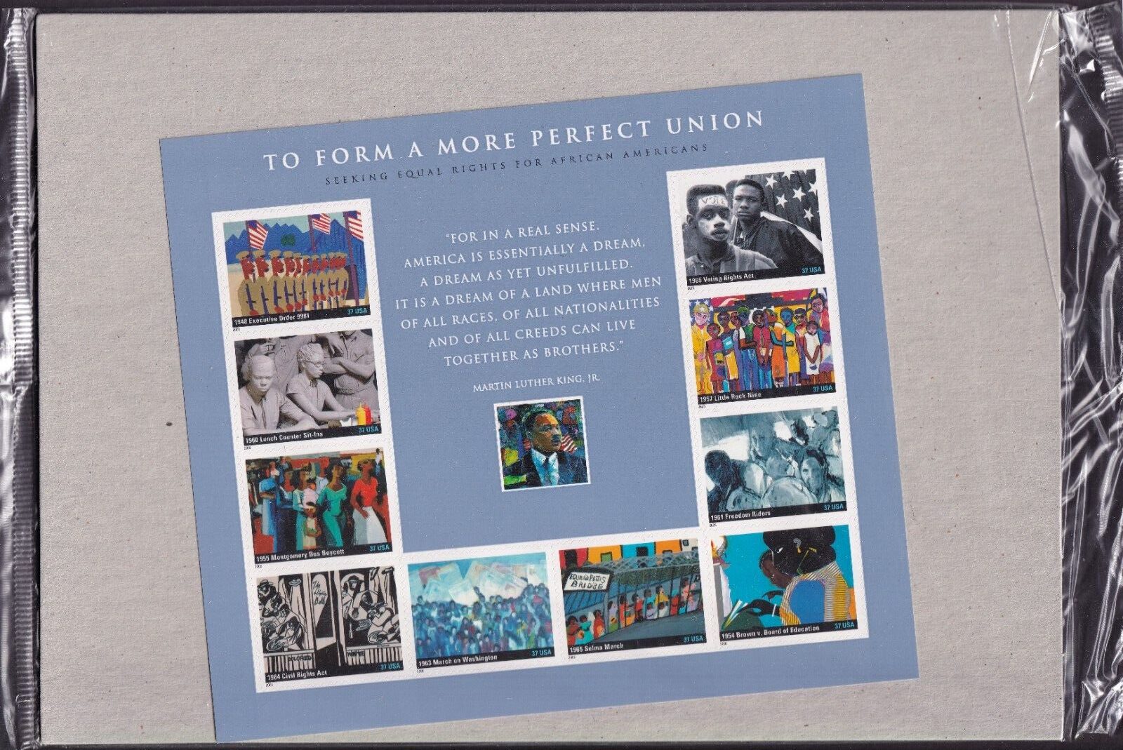 Scott #3937 To Form A More Perfect Union Sheet of 10 Stamps - Sealed