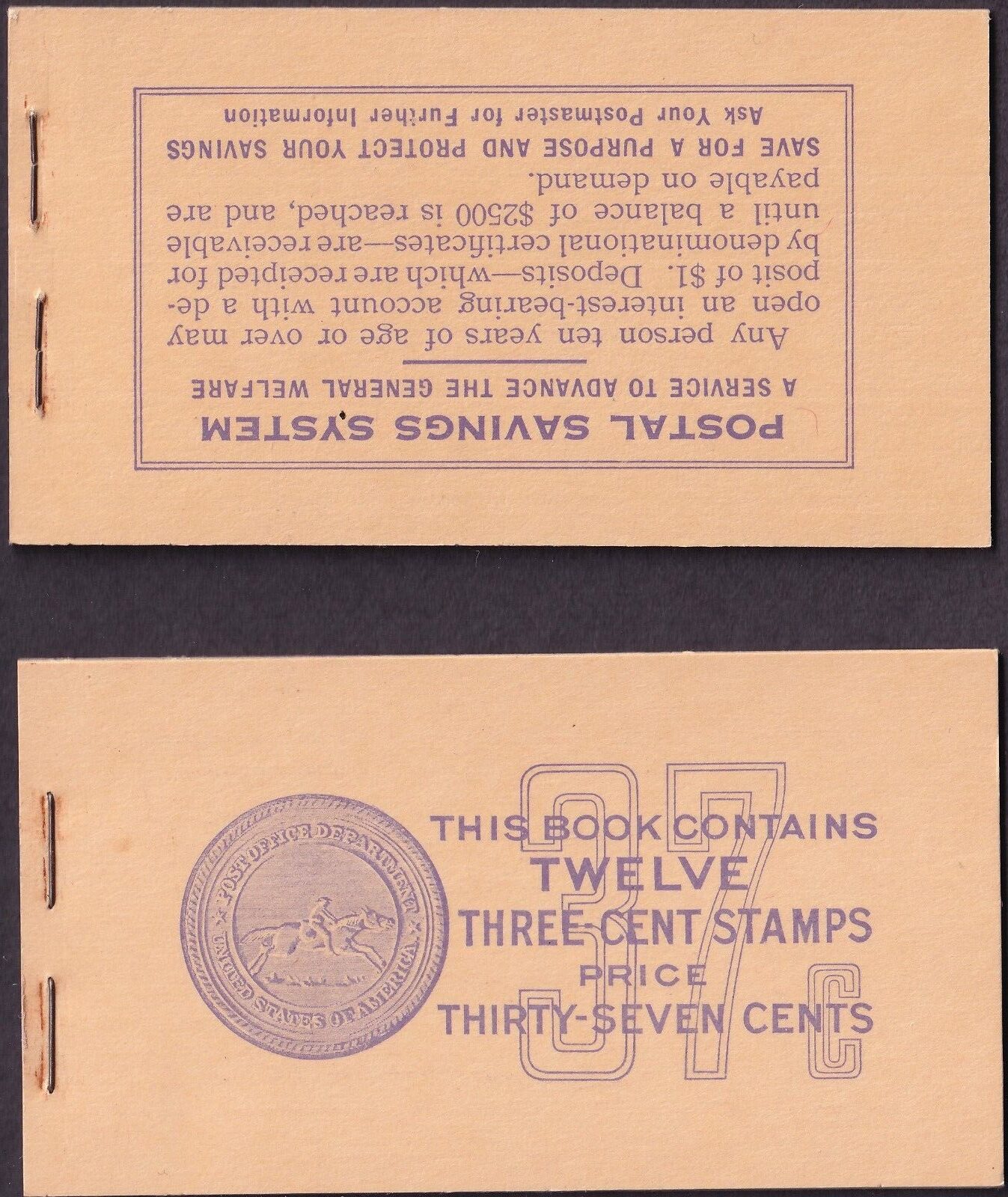 Scott #BK102 (807a) Thomas Jefferson Complete Booklet of 12 Stamps - MNH #2