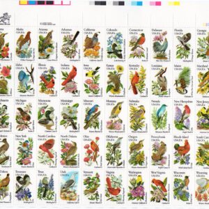 Scott #1953A-2002Ac State Birds and Flowers Full Sheet of 50 Stamps - MNH