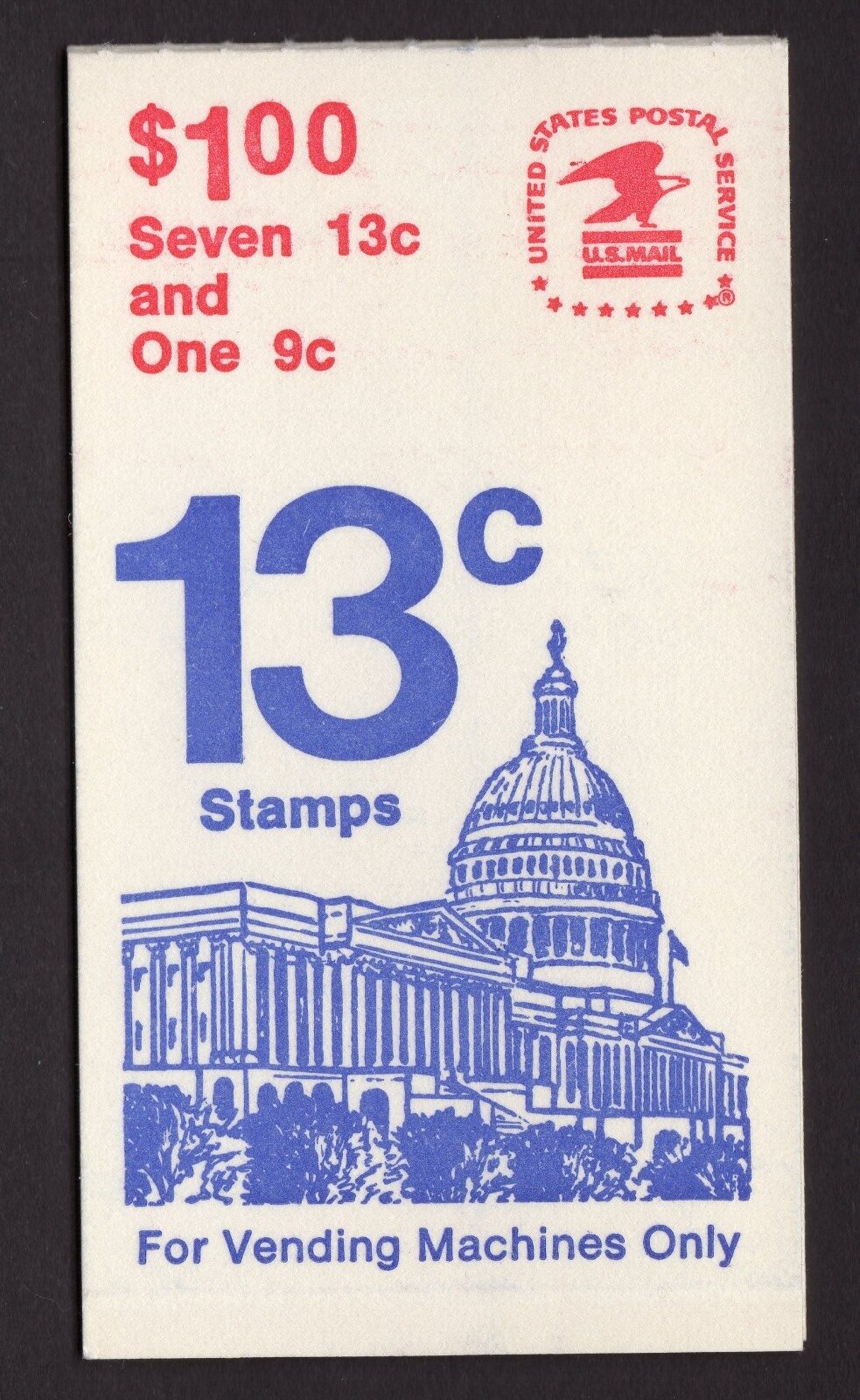 Scott #BK131 (1623a) Flag over Capitol Booklet of 8 Stamps - MNH