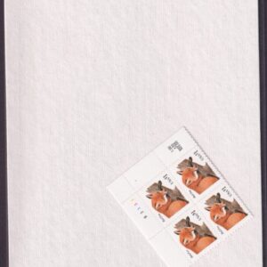 Scott #3036 Red Fox Single Plate Block of 4 Stamps (P#B3333 UR) - Sealed #1