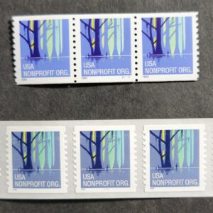 Scott #3207 & 3207a Non-Profit Wetlands Plate # Coil of 3 Stamps (PNC3) - MNH XF
