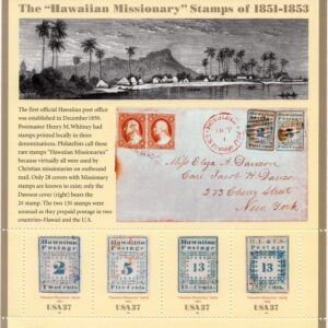 Scottt #3694 Hawaiian Missionary Sheet of 4 Stamps - MNH