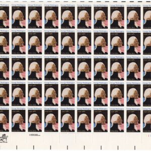Scott #1952 20¢ George Washington 250th Birthday Sheet of 50 Stamps - MNH LR