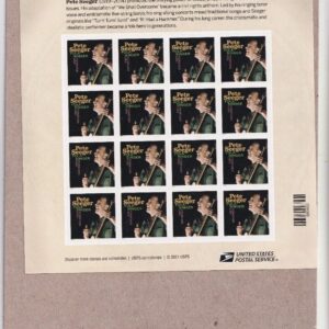 Scott #5708 Pete Seeger Sheet of 16 Forever Stamps - Sealed