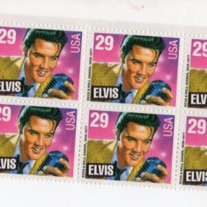 Scott #2721 Elvis Presley King of Rock & Roll Top Plate Block of 10 Stamps - MNH