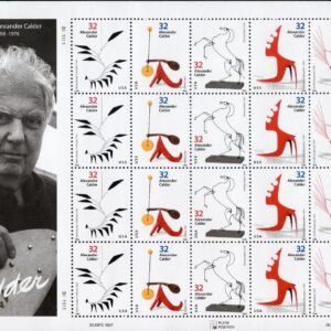 Scott #3202a (3198-02) Alexander Calder Full Sheet of 20 Stamps - MNH