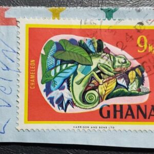 Stamp Africa Ghana 1967 Chameleon 9np sc294 A75