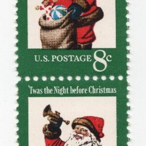 Scott #1472 Santa Trumpet Vertical Strip of 4 Stamps - MNH
