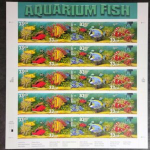 Scott #3320b (3317-3320) Aquarium Fish (Nemo) Sheet of 20 Stamps - MNH P#B1111