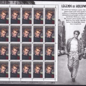 Scott #3082 JAMES DEAN Sheet of 20 Stamps - MNH