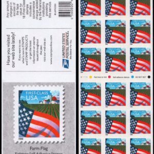 Scott #3450a First Class Flag over Farm Booklet of 18 Stamps - MNH