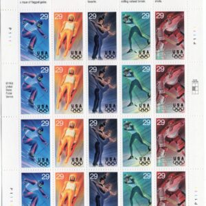 Scott #2811a (2807-11) Winter Olympics 29¢ Sheet of 20 Stamps - MNH