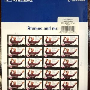 Scott #3839 HENRY MANCINI (Pink Panther) Sheet of 20 Stamps - Sealed Blue