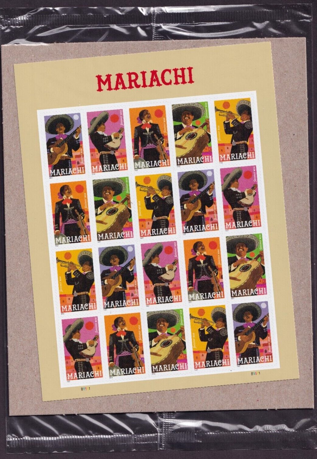 Scott #5707 Mariachi Sheet of 20 Forever Stamps - Sealed