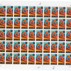 Scott #3024 Utah Full Sheet of 50 Stamps - MNH