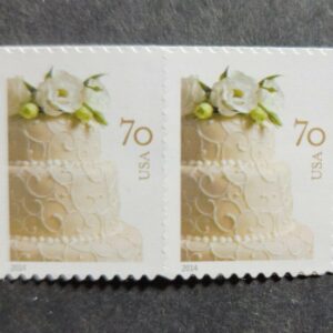 Scott #4867 70¢ WEDDING CAKE - Pair of Stamps - MNH #1