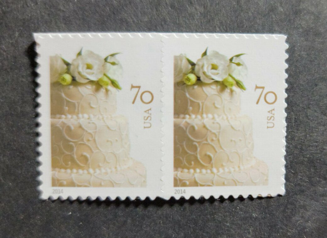 Scott #4867 70¢ WEDDING CAKE - Pair of Stamps - MNH #1