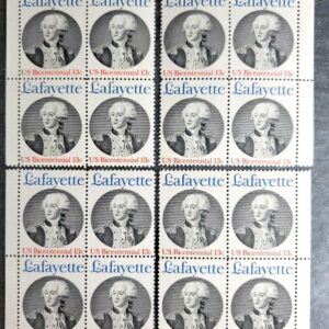 Scott #1716 Lafayette Matched Set Plate Blocks of 4 Stamps - MNH P#37945