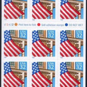 Scott #2920a Flag over Porch Booklet of 20 Stamps - MNH P#V23422