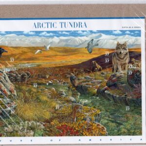 Scott #3802 Arctic Tundra (Nature Series) Sheet of 10 Stamps - Sealed Brown