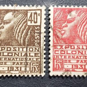 Stamp Europe France 1930-31 Colonial Exposition Issue Fachi Woman