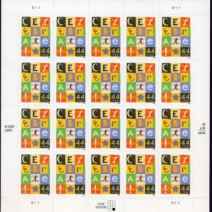 Scott #4407 Celebrate Block Letters Sheet of 20 Stamps - MNH