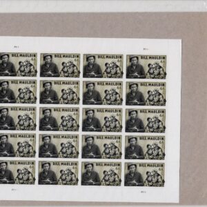 Scott #4445 Bill Mauldin War Cartoonist Sheet of 20 Stamps - Sealed