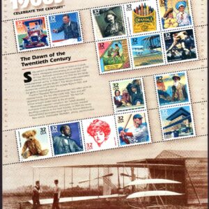 Scott #3182 32¢ 1900s Celebrate the Century Sheet of 15 Stamps - MNH