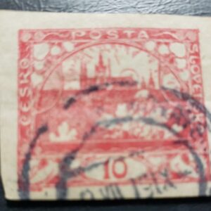 Stamp Europe Czechoslovakia 1918 Hradcany at Prague A1 sc #3
