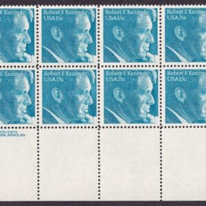 Scott #1770 Robert Kennedy Plate Block of 16 Stamps - MNH