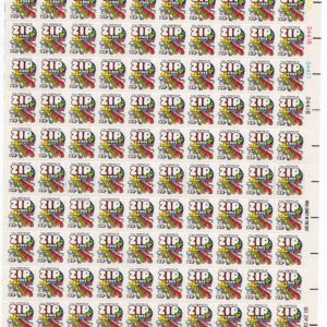 Scott #1511 Zip Code Sheet of 100 Stamps - MNH