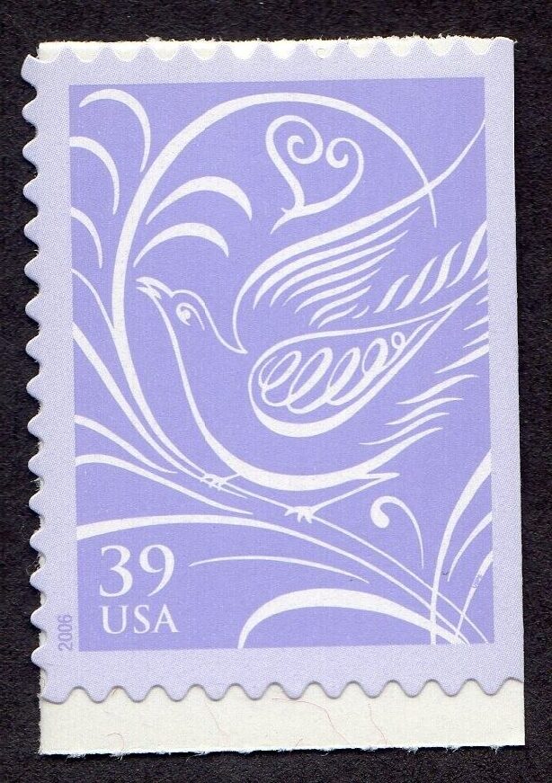 Scott #3998 Wedding Dove Single Stamp - MNH