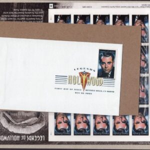 Scott #3911 Henry Fonda (Legends of Hollywood) Sheet of 20 Stamps w/FDC - Sealed