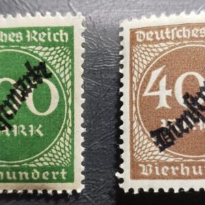 Stamp Europe Germany 1923 Official Stamp overprint A35 O26-27