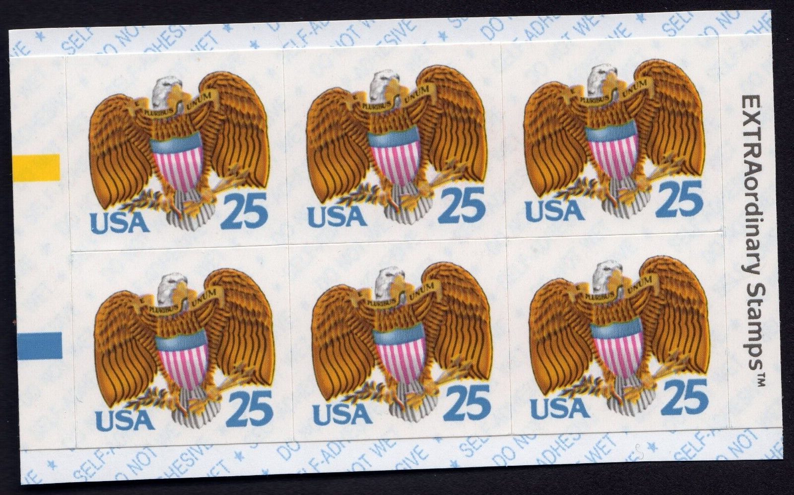 Scott #2431a Eagle & Shield Booklet Pane Block of 6 Stamps - MNH Y C