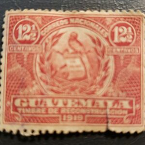 Stamp Guatemala 1919 "National Emblem" Postal Tax PT1 RA1 MNH